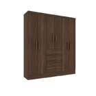 Quarto Completo Roupeiro 6 Portas, Cama Solteiro E Mesa De Ca