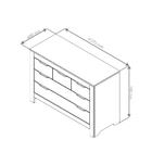 Quarto Completo Sofá Cama Floro E Cômoda Balthasar - Amêndoa