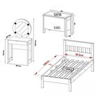Quarto Completo Solteiro 6 Peças Qt14 Tecno Mobili