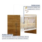 Quarto De Bebê 100% Mdf Berço Com Colchão, Cômoda Soft E Guar