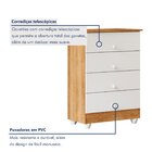 Quarto De Bebê 100% Mdf Berço Com Colchão, Cômoda Soft E Guar