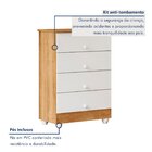 Quarto De Bebê 100% Mdf Berço Com Colchão, Cômoda Soft E Guar