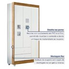 Quarto De Bebê 100% Mdf Berço Com Colchão, Cômoda Soft E Guar