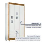 Quarto De Bebê 100% Mdf Berço Com Colchão, Cômoda Soft E Guar