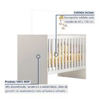 Quarto De Bebê 100% Mdf Berço Com Colchão Cômoda Soft E Guard