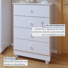 Quarto De Bebê 100% Mdf Berço Minicama Com Colchão, Cômoda E