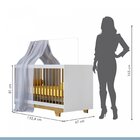 Quarto De Bebê 100% Mdf Berço Minicama Com Colchão E Cômoda F