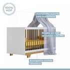 Quarto De Bebê 100% Mdf Berço Minicama Com Colchão E Cômoda F