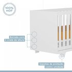 Quarto De Bebê 100% Mdf Com Berço Mini Cama Life E Cômoda Fly