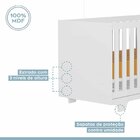 Quarto De Bebê 100% Mdf Com Berço Mini Cama Life E Cômoda Fly