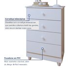 Quarto De Bebê 100% Mdf Com Berço Mini Cama Life E Cômoda Sof