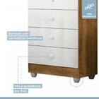 Quarto De Bebê 100% Mdf Com Mini Berço E Cômoda Soft Life Bra