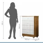 Quarto De Bebê 100% Mdf Com Mini Berço E Cômoda Soft Life Bra