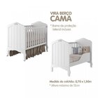 Quarto De Bebê 2 Peças Com Berço Capitonê Cômoda 4 Gavetas Aq