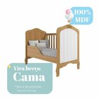Quarto De Bebê 2 Peças Com Berço Capitonê E Guarda-roupa 4 Po