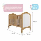 Quarto De Bebê 2 Peças Com Berço Cômoda 4 Gavetas Espresso Mó