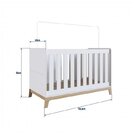 Quarto De Bebê 3 Peças Com Berço 3 Em 1 Cômoda E Estante Com