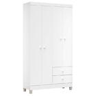 Quarto De Bebê 4 Portas Ternura Baby Com Berço Lara Branco Br