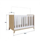 Quarto De Bebê 5 Peças Com Berço 3 Em 1 Cômoda E Nichos Favo