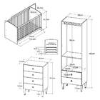 Quarto De Bebê Aconchego Berço, Guarda Roupa E Cômoda Branco