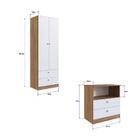 Quarto De Bebê Aconchego Completo Ii Com Colchão - Branco/no