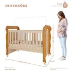 Quarto De Bebê Ariel 4 Portas Com Berço Americano Mirelle Off