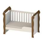 Quarto De Bebê Ariel Ii Berço Guarda-roupa Cômoda Branco E Ma