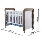 Quarto De Bebê Ariel Iv Berço Guarda-roupa Cômoda Branco E Ma