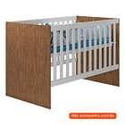 Quarto De Bebê Ariel Ix Berço Guarda-roupa Cômoda Branco E Ma