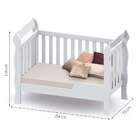 Quarto De Bebê Ariel Vi Berço Guarda-roupa Cômoda Branco Infa