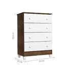 Quarto De Bebê Ariel X Berço Guarda-roupa Cômoda Branco E Mar