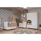 Quarto De Bebê Berço 2 Gavetas Cômoda 3 Gavetas 1 Porta Guard