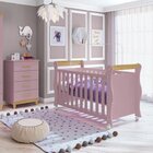 Quarto De Bebê Berço 3 Em 1 Cômoda 4 Gavetas Údine Móveis Bon