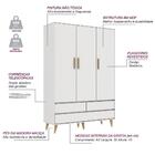 Quarto De Bebê Berço 3 Em 1 Cômoda Gaveteiro Guarda Roupa Ret