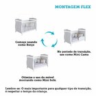 Quarto De Bebê Berço 3 Em 1, Guarda-roupa E Cômoda Com Janela