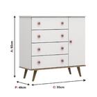 Quarto De Bebê Berço 3 Em 1 Ligia Cômoda Infantil Com Fraldár