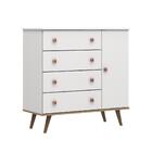 Quarto De Bebê Berço 3 Em 1 Ligia Cômoda Infantil Com Fraldár