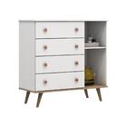 Quarto De Bebê Berço 3 Em 1 Ligia Cômoda Infantil Com Fraldár