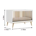 Quarto De Bebê Berço 3 Em 1 Ligia Cômoda Infantil Com Fraldár