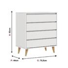 Quarto De Bebê Berço 3 Em 1 Ligia Cômoda Infantil Gaveteiro L