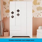 Quarto De Bebê Berço Americano E Guarda Roupa Com Janelas Los