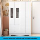 Quarto De Bebê Berço Americano E Guarda Roupa Com Janelas Ret