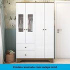 Quarto De Bebê Berço Americano E Guarda Roupa Com Janelas Ret