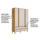 Quarto De Bebê Berço Arredondado 3 Em 1 Guarda-roupa 4 Portas