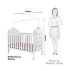 Quarto De Bebê Berço Com Capitonê E Cômoda Com Janela Maya Cl