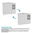 Quarto De Bebê Berço Com Capitonê Guarda Roupa E Cômoda Com J