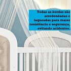 Quarto De Bebê Berço Com Capitonê Guarda Roupa E Cômoda Com J