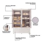 Quarto De Bebê Berço Com Capitonê Guarda Roupa E Cômoda Com J