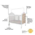 Quarto De Bebê Berço Com Capitonê Guarda Roupa E Cômoda Com J