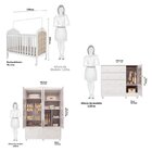 Quarto De Bebê Berço Com Capitonê Guarda Roupa E Cômoda Com J